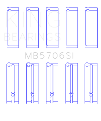 King Engine Bearings - King Bearings MB5706SI MAIN Bearing SET for HYUNDAI I30 G4FC - Image 2