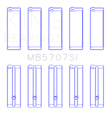 King Engine Bearings - King Bearings MB5707SI MAIN Bearing SET for HYUNDAI G4KC G4KE - Image 2