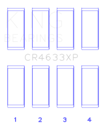 King Engine Bearings - King Engine Bearings CR4633XP Connecting Rod Bearing Set for Peugeot EP6DT BMW - Image 2