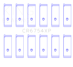 King Engine Bearings - King Engine Bearings CR6754XP CONNECTING ROD SET for 2JZGE 2JZGTE 24V 3.0L - Image 2