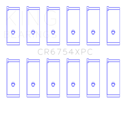 King Engine Bearings - King Engine Bearings CR6754XPC CONNECTING ROD SET for 2JZGE 2JZGTE 24V 3.0L - Image 2