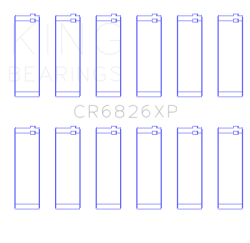 King Engine Bearings - King Engine Bearings CR6826XP0.25 Connecting Rod Bearing Set for GM Holden 3.6L - Image 2