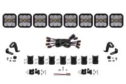 Diode Dynamics - Diode Dynamics DD7248 SS5 Pro Universal CrossLink 8-Pod Lightbar White Combo - Image 1
