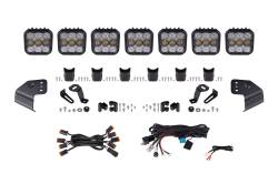 Diode Dynamics - Diode Dynamics DD7264 Bronco SS5 Pro CrossLink Windshield White Combo Lightbar - Image 1