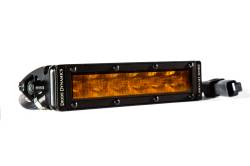 Diode Dynamics - Diode Dynamics DD5044S 6" LED Light Bar Single Row Straight SS6 Amber Wide EACH - Image 1