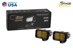Diode Dynamics - Diode Dynamics DD6417P Stage 2" LED Pod Pro Yellow Flood Standard ABL Pair - Image 2