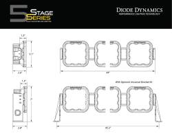 Diode Dynamics - Diode Dynamics DD7258 SS5 Pro Universal CrossLink 7-Pod Lightbar White - Image 3
