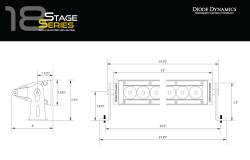 Diode Dynamics - Diode Dynamics DD5016 SS18 18" LED Light Bar Single Row Straight Clear EACH - Image 3