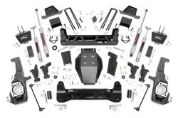 Rough Country Suspension Systems - Rough Country 111230 7" Suspension Lift Kit for 20-25 Silverado/Sierra HD 4WD - Image 1