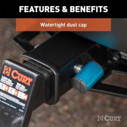 CURT - CURT Manufacturing 23502 Right Angle Hitch Pin Lock Fits - Image 3