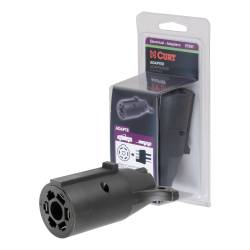 CURT - CURT Manufacturing 57241 7-Way Round RV To 4-Way Flat Adapter - Image 1