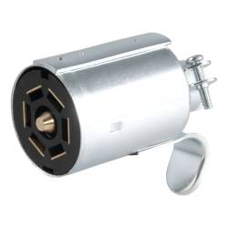 CURT - CURT Manufacturing 58190 7-Way Round RV Blade Wiring Connector - Image 1