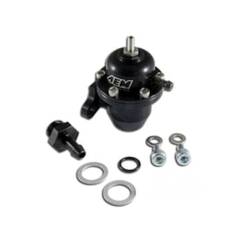 AEM Electronics - AEM 25-301BK Adjustable Fuel Pressure Regulator Offset Flange Straight Return - Image 7