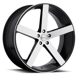 Cavallo - Cavallo Wheel CLV-5 22x9 5x120 18mm Gloss Black & Machined CLV-522905120+18BM - Image 1