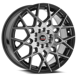 Spec-1 - Spec-1 Wheel SP-52 17x7.5 4x100/4.5 42mm Gloss Black & Machined SP-521775942BM - Image 1
