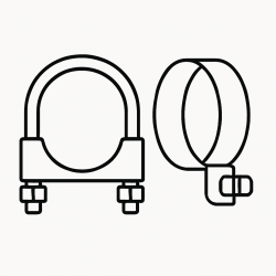 Exhaust - Exhaust Clamps, Flanges & Hangers - Exhaust Clamps