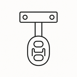 Exhaust - Exhaust Clamps, Flanges & Hangers - Exhaust Hangers