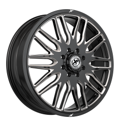 XF Dually - XF Dually Wheel XF-240 24x8.25 8x200 110mm Black/Machined 240F248261110GBM - Image 1