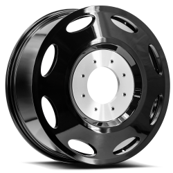 XF Dually - XF Dually Wheel XF-248 24x8.25 8x6.5 100mm Gloss Black DI248258100GB-B - Image 1