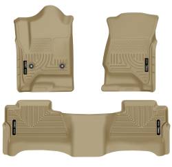 Husky Liners - Husky Liner 98233 Front/Rear Liners-Tan for 14-18 Silverado 1500 - Image 1