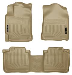 Husky Liner Weatherbeater Front/Rear Floor Liners Tan for Lexus RX 99553