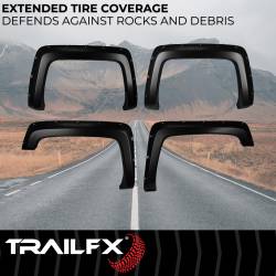 TrailFX - TrailFX TFC3002S Pocket Fender Flares 2" Front 1.75" Rear Coverage 4PC - Image 2