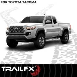 TrailFX - TrailFX AL4016B A4 Series Nerf Bars 4.5" Hex Black for Rocker Panel Mount - Image 2