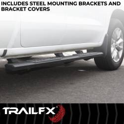 TrailFX - TrailFX AL4024B 4.5" Hexagon Straight Rocker Mount Side Steps for 24+ Tacoma DC - Image 2