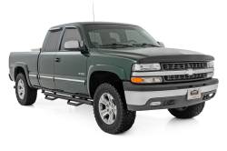 Rough Country Suspension Systems - Rough Country 3" Drop Step Nerf Bars Black Silverado/Sierra Ext RCC9989QCB - Image 2