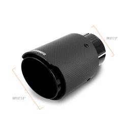 Mishimoto - Mishimoto MMEXH-TIP-CF25BK Mishimoto Carbon Fiber Exhaust Tip 2.5" - Image 2