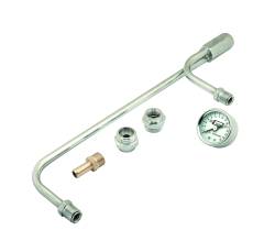 Mr Gasket - Mr Gasket 1559 Chrome Plated Fuel Lines w/Fuel Pressure Gauge - Image 1