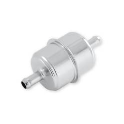 Mr Gasket - Mr Gasket 9746 Chrome Plated Canister Fuel Filter 3/8" ID Hose Race Only - Image 3