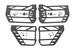 Rough Country Suspension Systems - Rough Country Front/Rear Steel Tube Doors Black for 07-18 Wrangler JK 4DR 10588 - Image 1