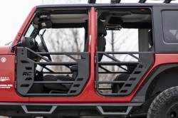 Rough Country Suspension Systems - Rough Country Front/Rear Steel Tube Doors Black for 07-18 Wrangler JK 4DR 10588 - Image 2