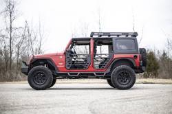 Rough Country Suspension Systems - Rough Country Front/Rear Steel Tube Doors Black for 07-18 Wrangler JK 4DR 10588 - Image 5