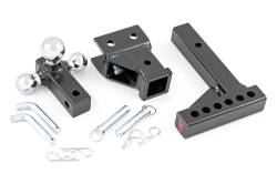 Rough Country Suspension Systems - Rough Country 2" Receiver Adjustable Multi-Ball Hitch Mount Black 99100 - Image 3