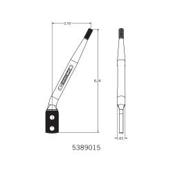 Hurst - Hurst 5389015 Competition Plus Replacement Stick Round Chrome - Image 2