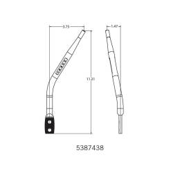 Hurst - Hurst 5387438 Factory OEM Replacement Stick Round Chrome - Image 6