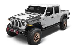 Bushwacker - Bushwacker Trail Armor Hood Stone Guard Kit Black for Jeep JL/JT 14131 - Image 2
