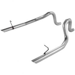 Flowmaster - Flowmaster 15804 Prebent Exhaust Tailpipe Kit 2.5" Rear Exit PAIR Aluminized - Image 1