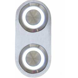 Autoloc - Autoloc AUTBBA23 Daytona Billet Switch WHITE LED Illumination Single Switch - Image 1