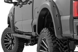 Rough Country Suspension Systems - Rough Country F-F20231-RCGB Pocket Fender Flares Black for 23-26 Ford F250/350 - Image 2
