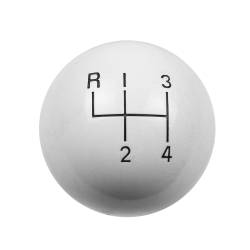 Hurst - Hurst 1630003 Classic 4-Speed Shift Knob Upper Left Reverse White 3/8-16 - Image 1