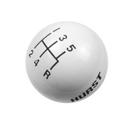 Hurst - Hurst 1630025 Classic 5-Speed Shift Knob Lower Right Reverse White 3/8-16 - Image 2