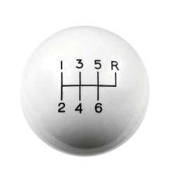 Hurst - Hurst 1630056 Classic 6-Speed Shift Knob Upper Right Reverse White 9/16-18 - Image 1