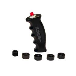 Hurst - Hurst 1536210 Universal PistolGrip Shift Handle w/Switch Black Aluminum - Image 1