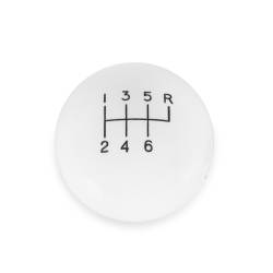 Hurst - Hurst 1630016 Classic 6-Speed Shift Knob Upper Right Reverse White 16mmx1.5 - Image 2