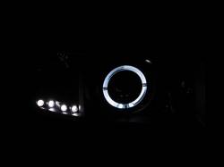 Anzo USA - Anzo USA 1-Piece Projector Headlights w/LED Halo Black for Dodge Ram 111196 - Image 3