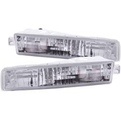 Anzo USA Clear Lens Front Bumper/Turn Signal Light Set Honda Prelude 511012