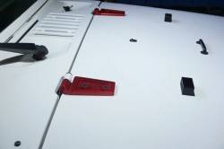 Royal Hooks - Royal Hooks Billet Aluminum Hood Hinges Red for Jeep Wrangler JK RHO-12013-RD - Image 2